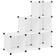 Regalsystem Würfel-Regal mit 6 Fächern Weiß