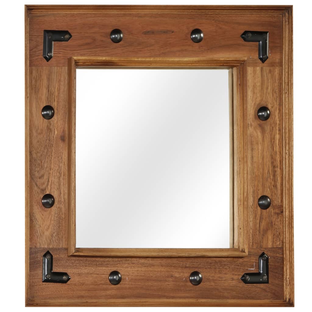 Spiegel 50x50 cm Massives Akazienholz