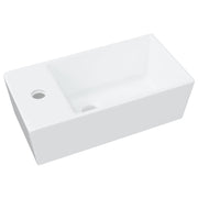 Waschbecken Weiß 48x25x15 cm Keramik