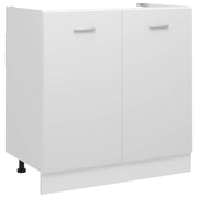 Spülenunterschrank Lyon Weiß 80x46x81,5 cm Holzwerkstoff