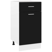 Schubunterschrank Lyon Schwarz 40x46x81,5 cm Holzwerkstoff
