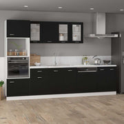 Schubunterschrank Lyon Schwarz 40x46x81,5 cm Holzwerkstoff