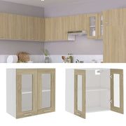 Hängeglasschrank Lyon Sonoma-Eiche 60x31x60 cm Holzwerkstoff