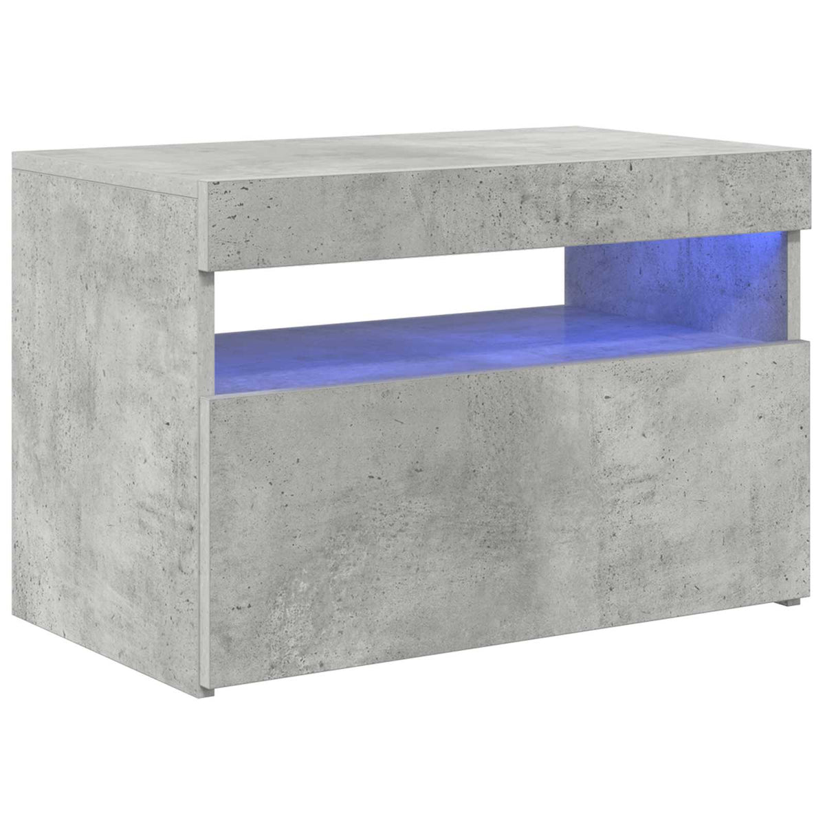TV-Schrank mit LED-Leuchten Betongrau 60x35x40 cm