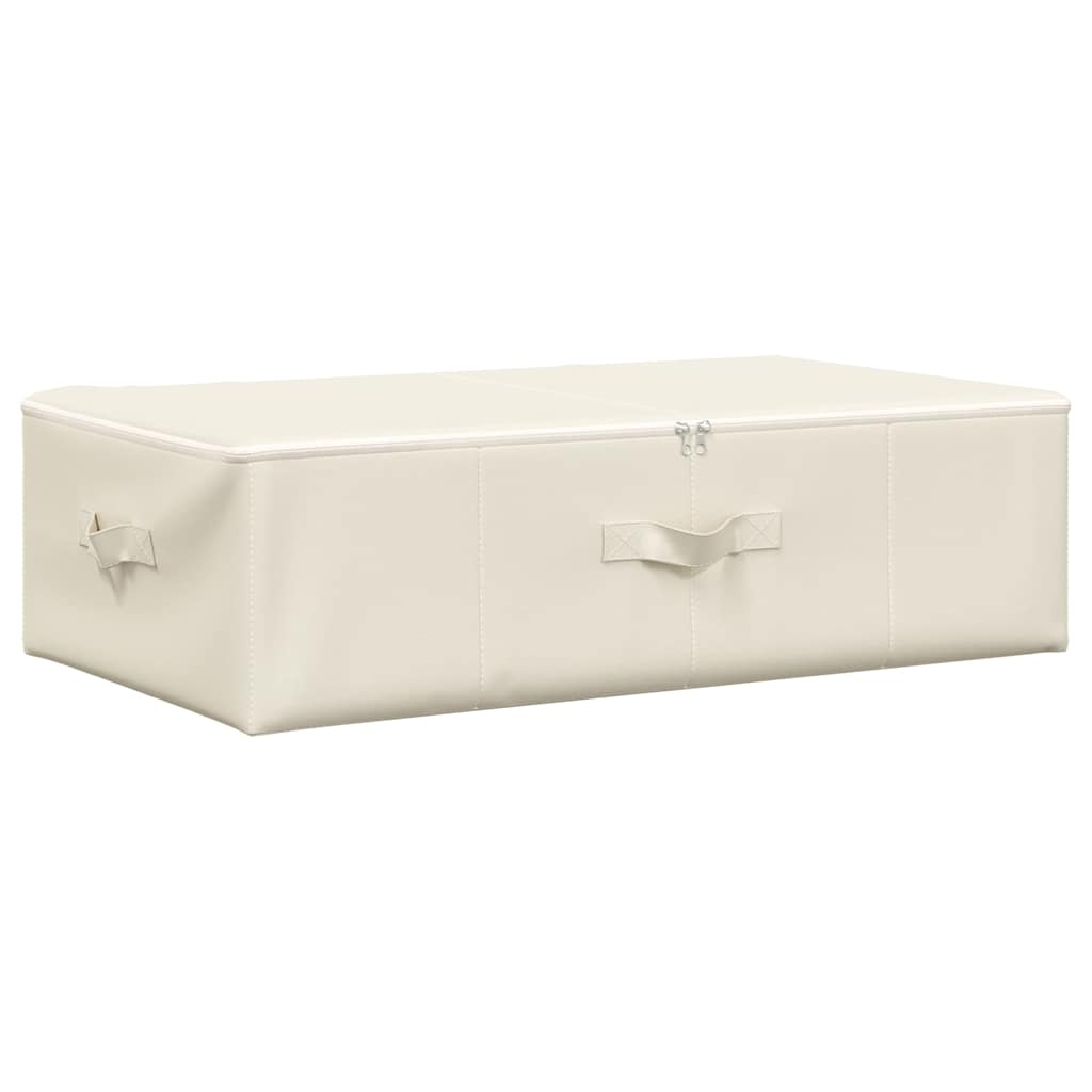 Aufbewahrungsbox Stoff 70x40x18 cm Creme