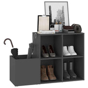 Schuhschrank für den Flur – Grau, 105 × 35,5 × 70 cm