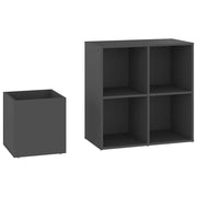 Schuhschrank für den Flur – Grau, 105 × 35,5 × 70 cm