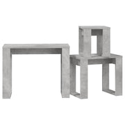 Satztische 3-tlg. Betongrau Holzwerkstoff