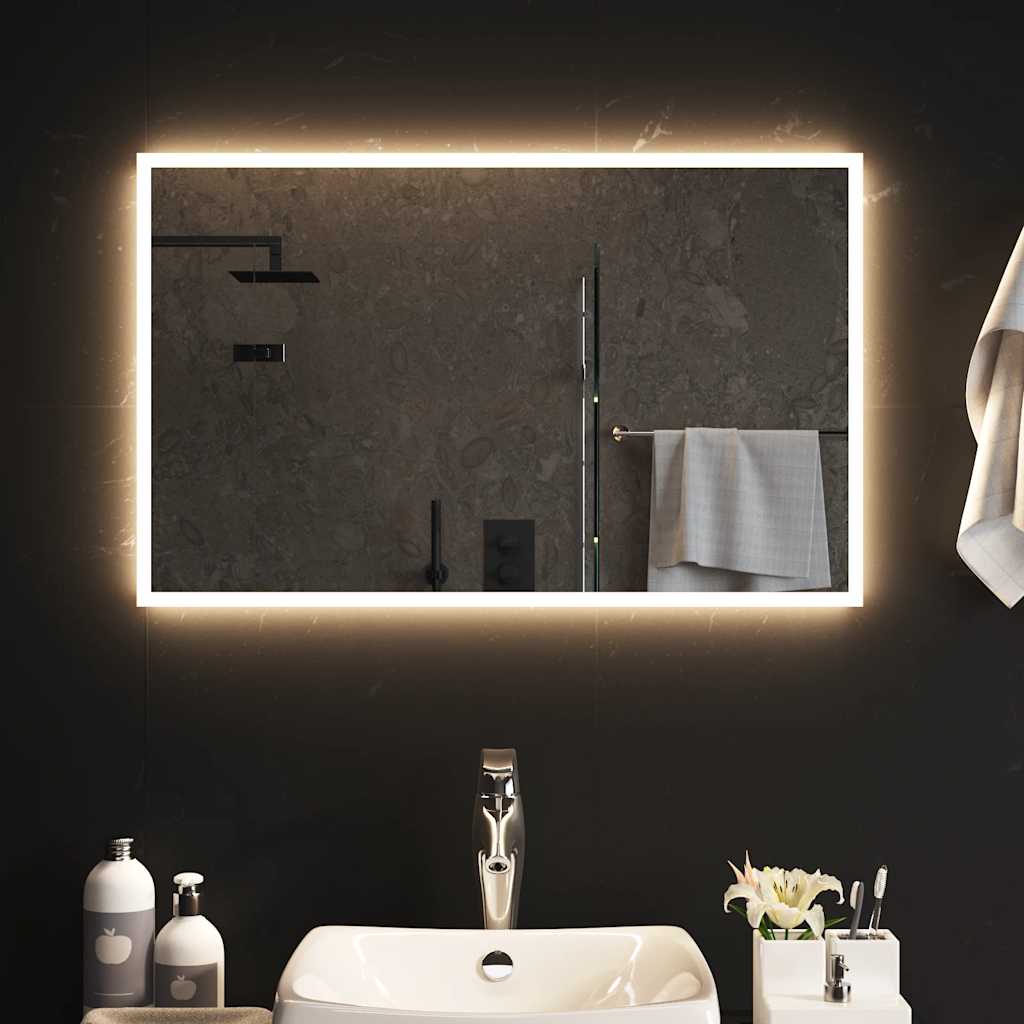 LED-Badezimmerspiegel 80x50 cm