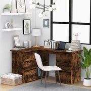 Eckschreibtisch Räuchereiche 145 × 100 × 76 cm Holzwerkstoff