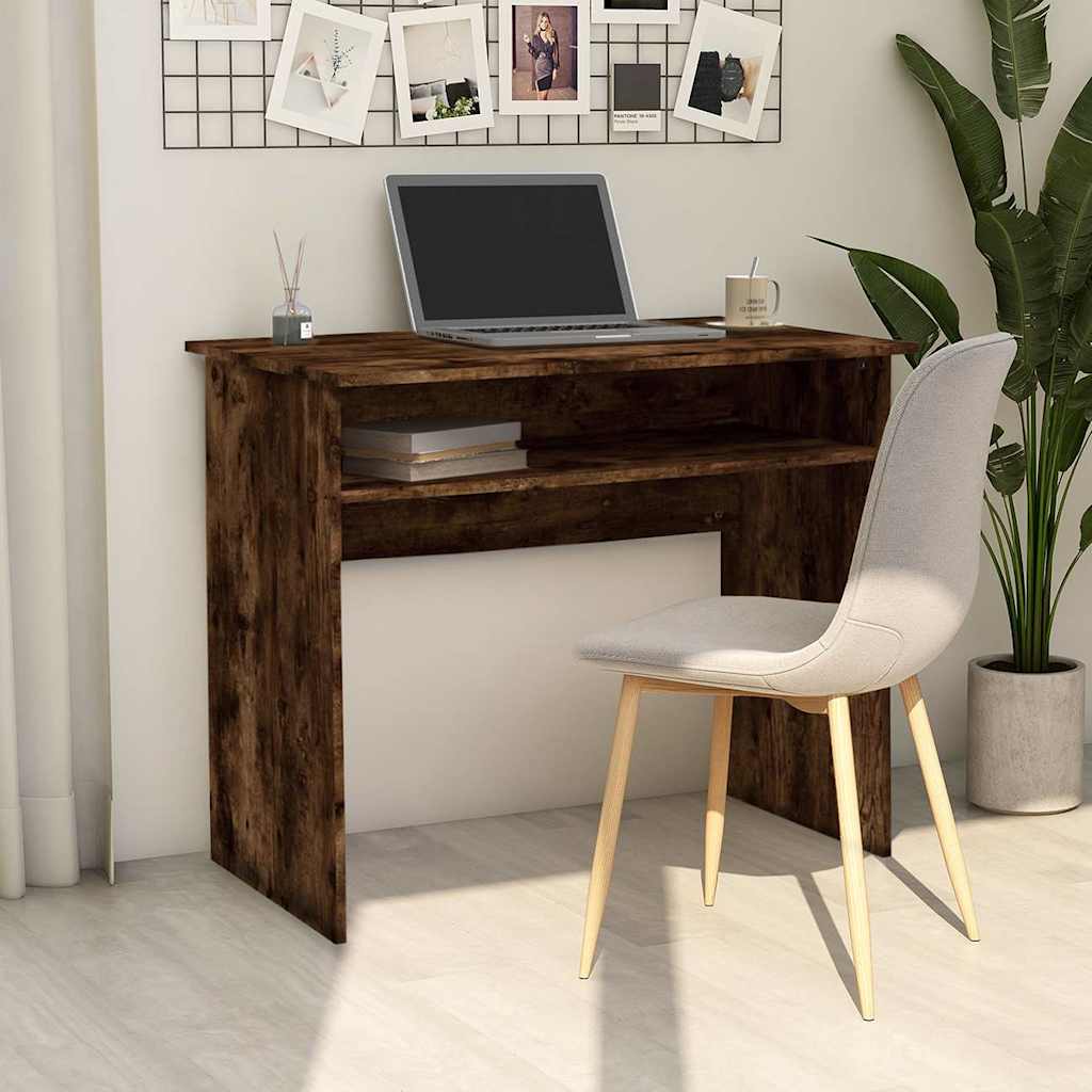 Schreibtisch Räuchereiche 90 × 50 × 74 cm Holzwerkstoff