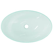 Waschbecken Hartglas 54,5x35x15,5 cm Matt