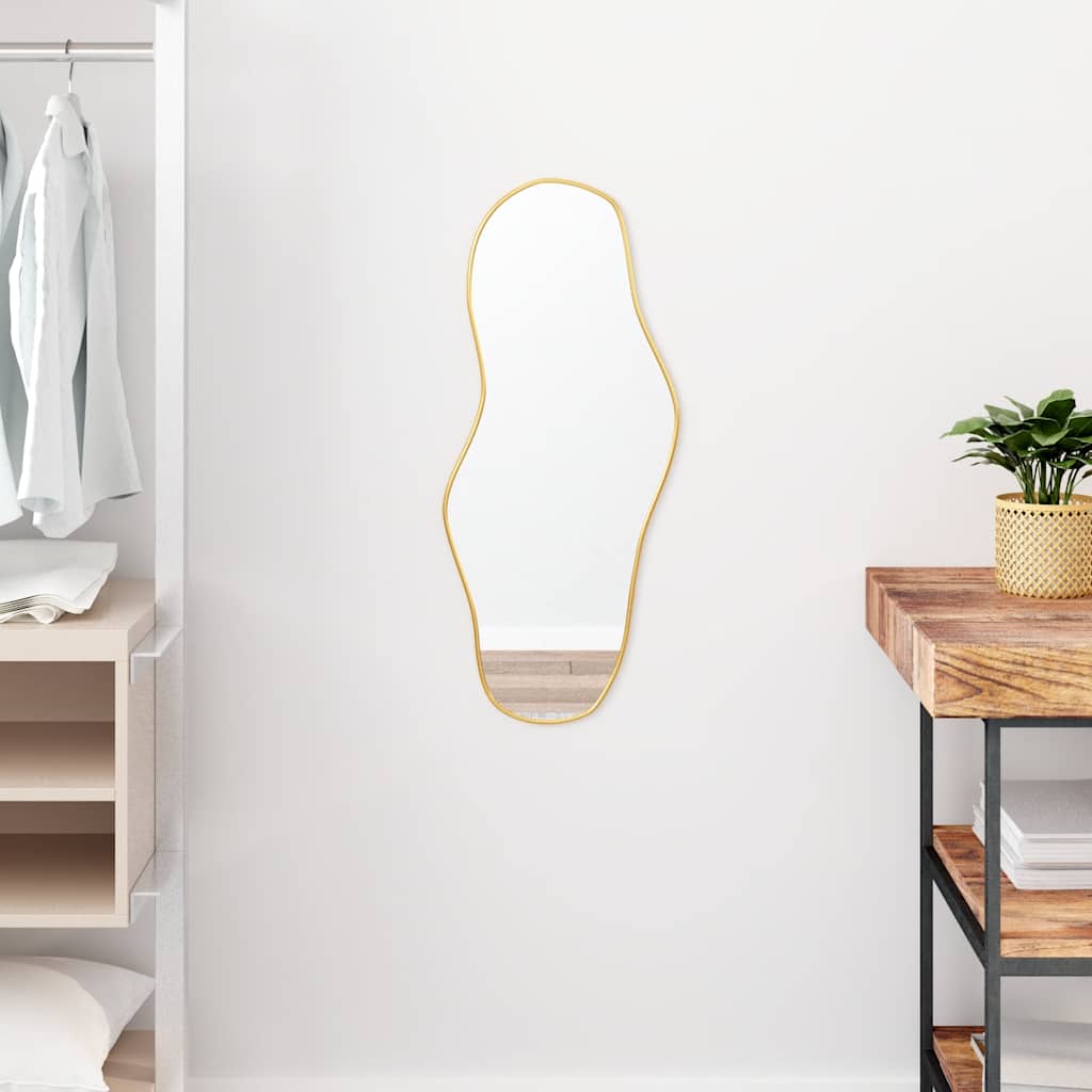 Wandspiegel 70x30 cm Goldfarben