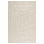 Teppich ZIZUR Creme 140x200 cm Jute-Optik Indoor und Outdoor