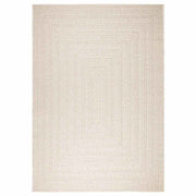 Teppich ZIZUR Creme 200x290 cm Jute-Optik Indoor und Outdoor