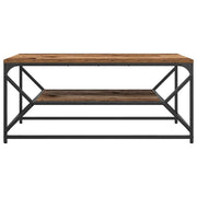 Couchtisch Altholz 90 x 50 x 40 cm Ingenieure Holz und Stahl