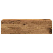 TV-Schrank mit LED-Leuchten Altholz-Optik 60x35x15,5 cm