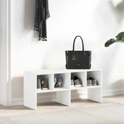 Stapelbares Schuhregal Weiß – 89,5 × 30 × 40 cm