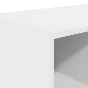 Stapelbares Schuhregal Weiß – 89,5 × 30 × 40 cm