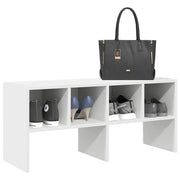 Stapelbares Schuhregal Weiß – 89,5 × 30 × 40 cm