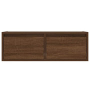 TV-Schrank mit LED-Leuchten Braun Eichen-Optik 75x35,5x25 cm