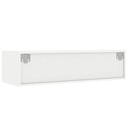 TV-Schrank mit LED-Leuchten Weiß 100x35,5x25 cm