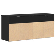 Schuhbank Schwarz 102x30,5x45 cm Holzwerkstoff