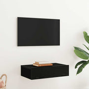 TV-Schrank mit LED-Leuchten Schwarze Eiche 60 x 35 x 15,5 cm