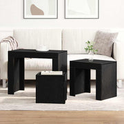 Satztische 3 stk. Schwarz Eichen-Optik 61 x 30 x 50 cm