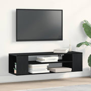 TV-Schränk 100 x 30 x 26,5 cm Schwarz Eichen-Optik