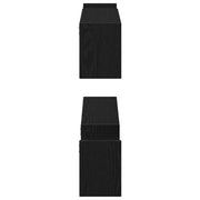 Schwebende Wandregale 2er-Set – Schwarz Eichen-Optik, 100 × 15 × 20 cm