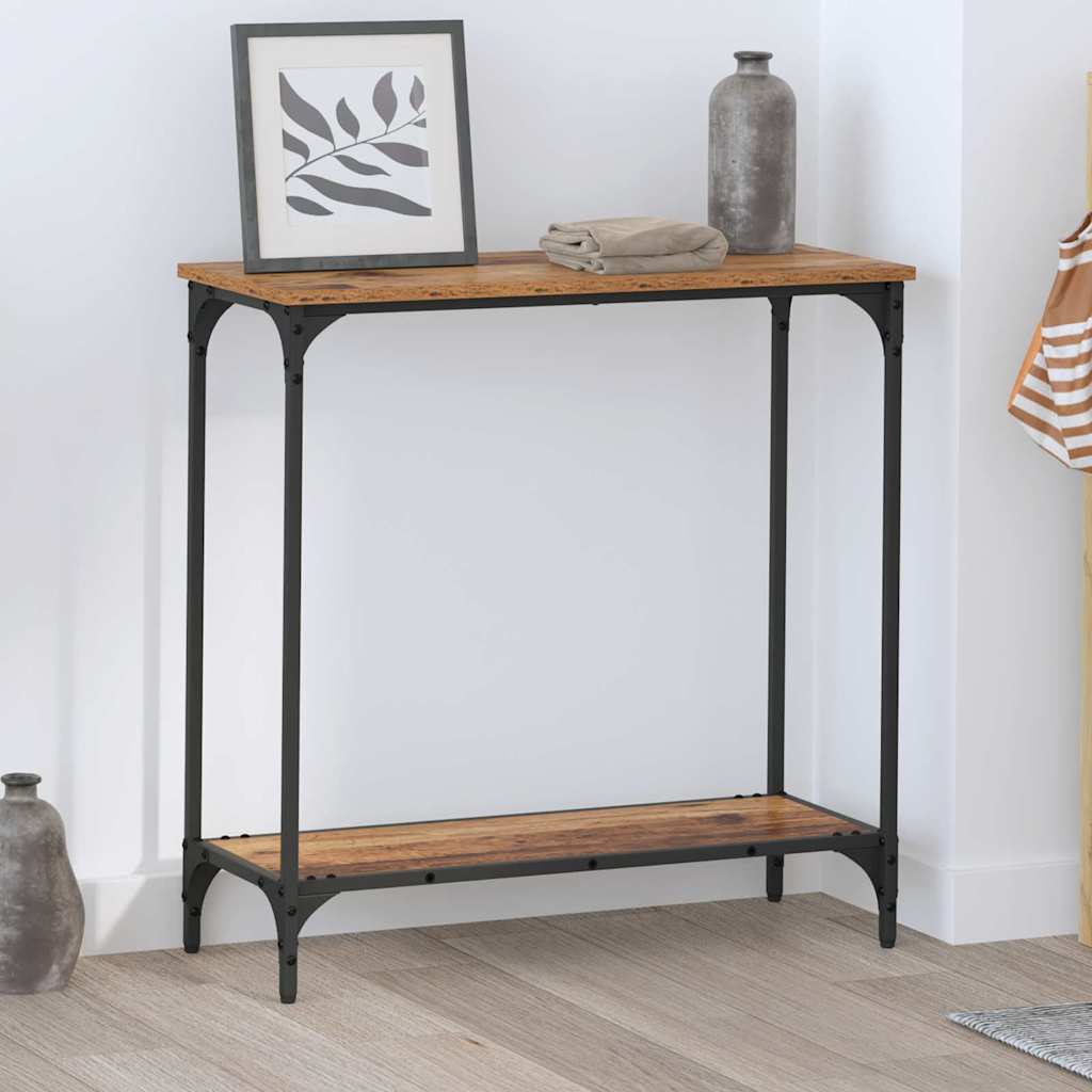 Konsolentisch Altholz 75 x 30,5 x 75 cm Holzwerkstoff