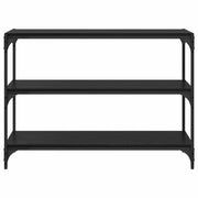 Bücherregal Schwarz Eichen-Optik 100 x 33 x 70,5 cm