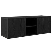 TV-Schränk 100 x 31,5 x 35 cm Schwarz Eichen-Optik