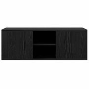 TV-Schränk 100 x 31,5 x 35 cm Schwarz Eichen-Optik