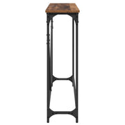 Schmaler Konsolentisch 102 × 23 × 75 cm – Altholz