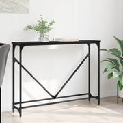 Schmaler Konsolentisch 102 × 23 × 75 cm – Schwarz Eichen-Optik