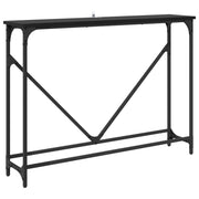 Schmaler Konsolentisch 102 × 23 × 75 cm – Schwarz Eichen-Optik