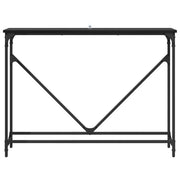 Schmaler Konsolentisch 102 × 23 × 75 cm – Schwarz Eichen-Optik