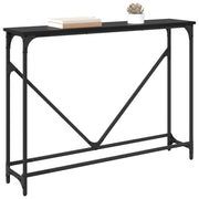 Schmaler Konsolentisch 102 × 23 × 75 cm – Schwarz Eichen-Optik
