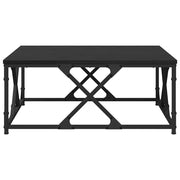 Couchtisch Schwarz Eichen-Optik 70 x 70 x 30 cm Holzwerkstoff