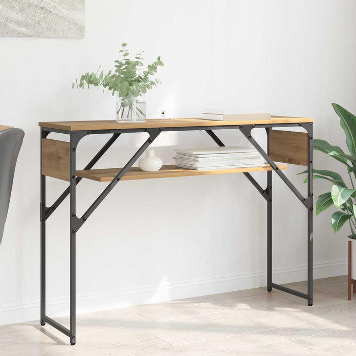 Konsolentisch Artisan-Eiche Holzwerkstoff 105x30x75cm