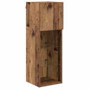 TV-Wandregale 4 stk. Artisan-Eiche Holzwerkstoff