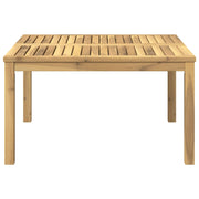 Couchtisch Weiß 80 x 80,5 x 45 cm Massivholz Akazie