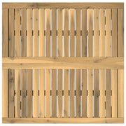Couchtisch Weiß 80 x 80,5 x 45 cm Massivholz Akazie