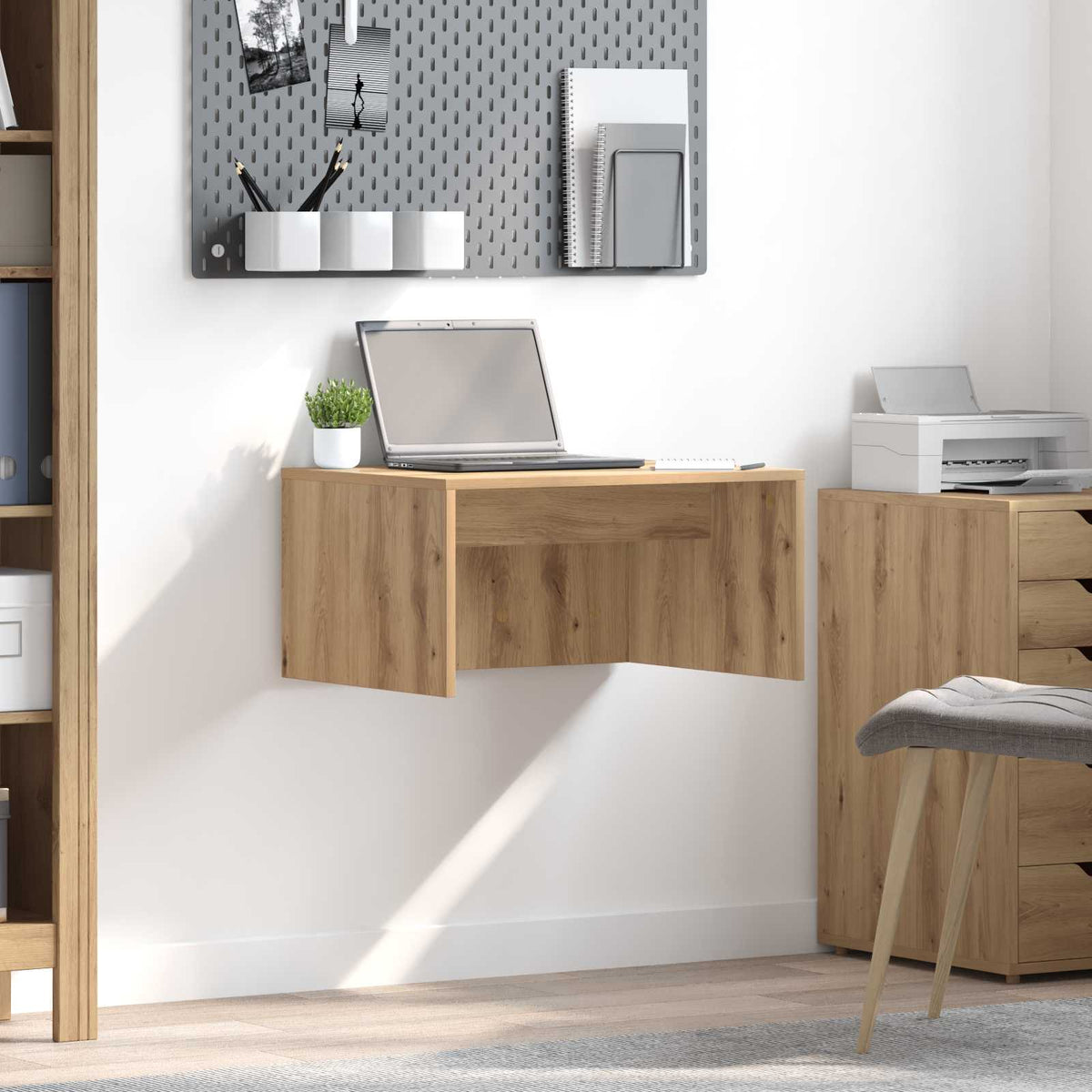 Wandtisch Artisan-Eiche Holzwerkstoff 60 x 45 x 30 cm