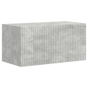 TV-Wandregal-Set 4 stk. Beton Grau Holzwerkstoff
