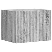 TV-Wandregal-Set 4 stk. Graues Sonoma Holzwerkstoff