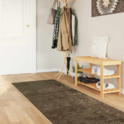 Teppichläufer MARSA Waldgrün 100 × 250 cm Polyester und PVC