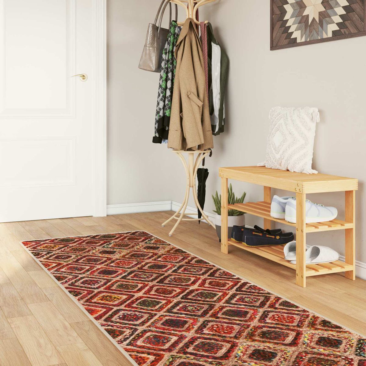Teppichläufer MARSA Mehrfarbig 80 × 250 cm Polyester und PVC